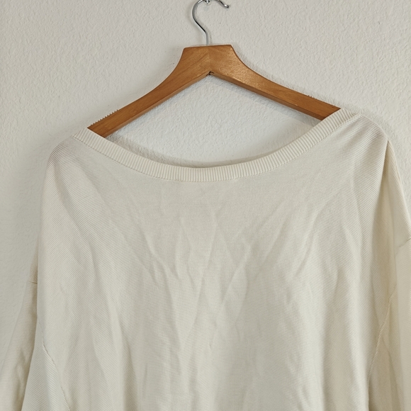 ba&sh Cream Bahi 3/4 Sleeve Boat Neck Jeweled Sweater Small - Picture 15 of 16